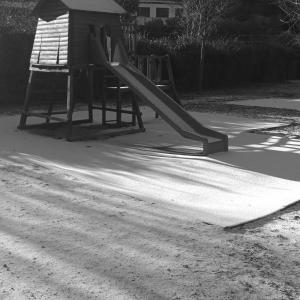 le jardin sous la neige